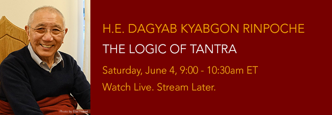 The Logic of Tantra H.E. Dagyab Kyabgon Rinpoche