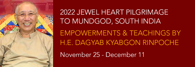 2022 Pilgrimage Empowerments Teachings Dagyab Rinpoche