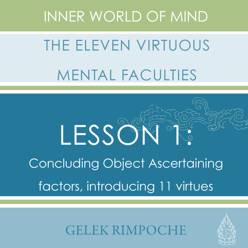 Concluding Object Ascertaining factors, introducing 11 virtues