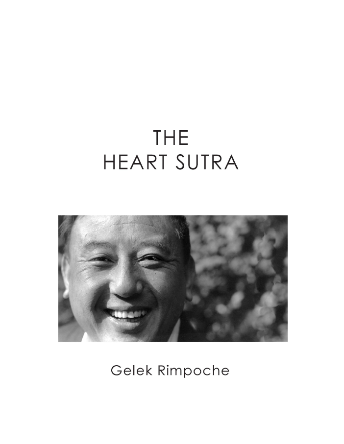 The Heart Sutra